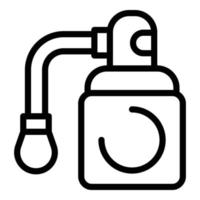 Spray bottle air icon, outline style vector