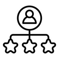 Manager scheme icon outline vector. Project people vector