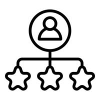 Manager scheme icon outline vector. Project people vector