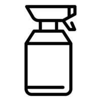 icono de detergente de botella de spray, estilo de esquema vector