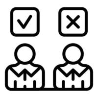 Office workers icon outline vector. Business people vector