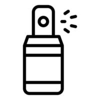 icono de graffiti de botella de spray, estilo de esquema vector