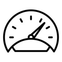 Dashboard icon outline vector. Performance analytics vector