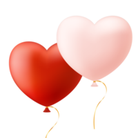 valentine hjärta kärlek realistisk ballong png