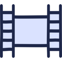 cinema movie film strip line icon png