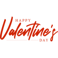 happy valentine day typography png