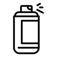 icono de niebla de botella de spray, estilo de contorno vector