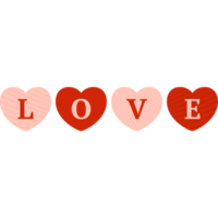 amor, corazón, plano, icono png