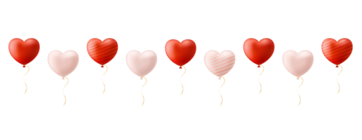 valentine heart love realistic balloon png