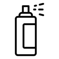 icono de aerosol doméstico, estilo de esquema vector