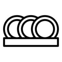 Repair dishwasher house icon, outline style vector