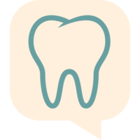 icono de logotipo de chat de dientes png