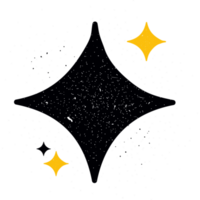 forma de estrella dibujada a mano png