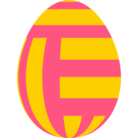 icono de estilo plano de huevo de Pascua aislado png