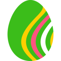 icono de estilo plano de huevo de Pascua aislado png