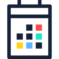 calendar flat style icon png