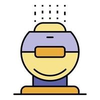 Summer humidifier icon color outline vector