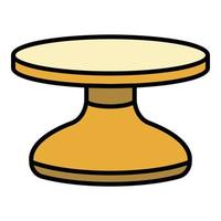 Potters wheel icon color outline vector