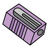 Classic sharpener icon color outline vector