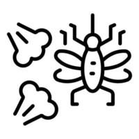 Spraying insect icon outline vector. Bug spray vector