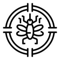 Chemical insect icon outline vector. Control spray vector