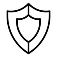 Shield security defence icon outline vector. Safety guard vector