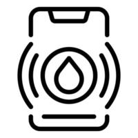 Menstrual app icon outline vector. Cycle calendar vector