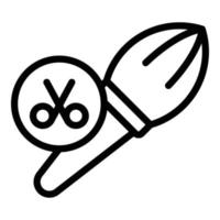 Barber tool icon outline vector. Hair stylist vector