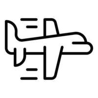 Airplane shipping icon outline vector. Ship delivery vector