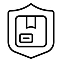 Safe shipping icon outline vector. Delivery service vector