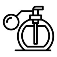 Perfume bottle icon outline vector. Parfum spray vector