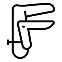 Gynecology tool icon outline vector. Medical room vector