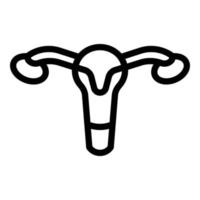 Pelvic exam icon outline vector. Woman health vector