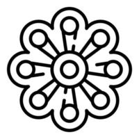 Fidget game icon outline vector. Pop toy vector