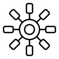 Antistress fidget icon outline vector. Popit toy vector