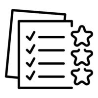 Privacy papers icon outline vector. Secret data vector