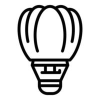 Hot air balloon icon outline vector. Sky basket vector