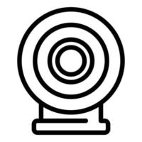 Archery target icon outline vector. Arrow game vector