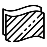 Insulation material icon, outline style vector