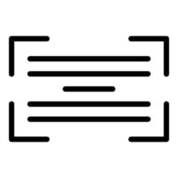 Frame barcode icon outline vector. Qr code vector