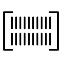 Scan qr code icon outline vector. Smartphone cell vector