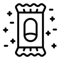 Antiseptic icon, outline style vector