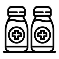 Antiseptic cream icon, outline style vector