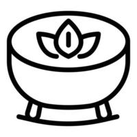 Spa jacuzzi icon, outline style vector