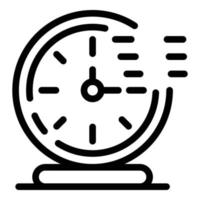 icono de cronómetro de reloj temporizador, estilo de esquema vector