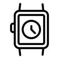 Hand sport watch icon, outline style vector