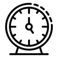 icono de reloj de entrenamiento, estilo de esquema vector