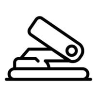 Table hole punch icon, outline style vector