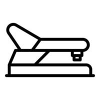 Retro hole punch icon, outline style vector