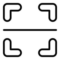 Square barcode icon outline vector. Scan qrcode vector